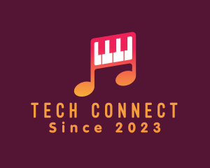 Midi - Piano Melody Music logo design
