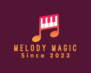 Music - Piano Melody Music logo design