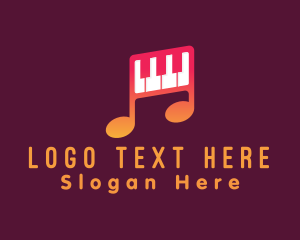 Piano Melody Music Logo