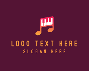 Pianist - Piano Melody Music logo design