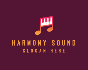 Music - Piano Melody Music logo design