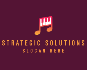 Beat - Piano Melody Music logo design