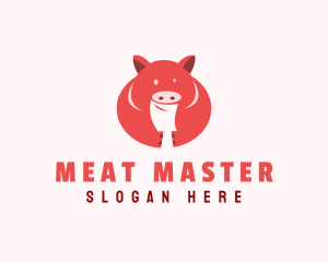 Fat Pig Butcher logo design