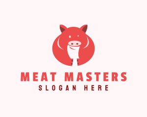 Fat Pig Butcher logo design