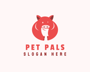 Fat Pig Butcher logo design