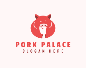 Fat Pig Butcher logo design