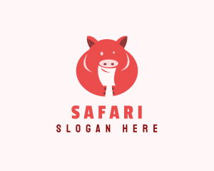 Pork Restaurant - Fat Pig Butcher logo design