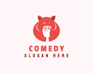 Slaughterhouse - Fat Pig Butcher logo design