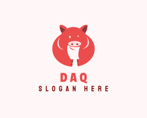 Barn - Fat Pig Butcher logo design