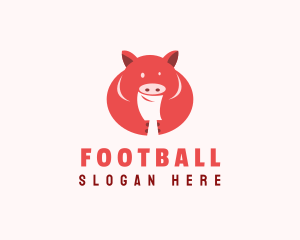 Frozen Goods - Fat Pig Butcher logo design