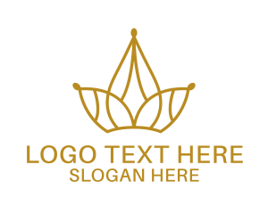 Premium Golden Tiara  Logo
