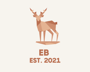 Etsy - Deer Stag Origami logo design