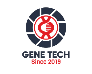 Modern DNA Badge logo design