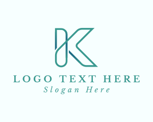 Lettermark - Professional Finance Firm Letter K logo design