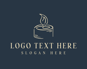 Relaxation - Candle Light Ritual logo design