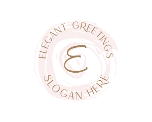 Feminine Watercolor Salon Boutique logo design