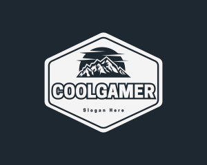 Mountain Peak Hiking Logo