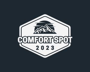 Mountain Peak Hiking logo design