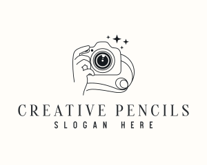 Camera Hand Photography logo design