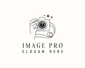 Camera Hand Photography logo design