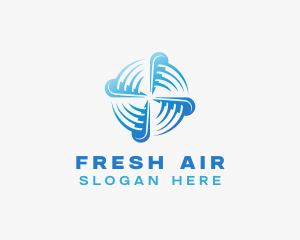 Fan Air Conditioning logo design