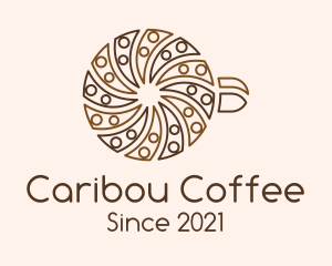 Spiral Coffee Cup logo design