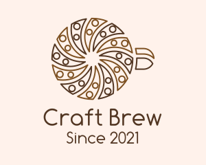 Spiral Coffee Cup logo design