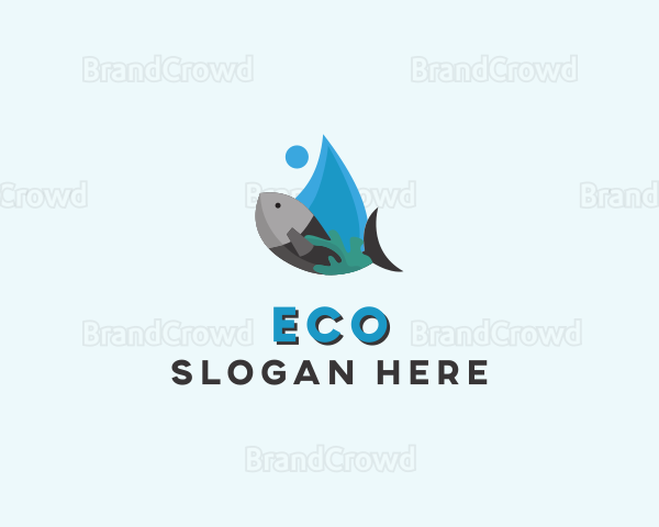 Aquatic Marine Fish Logo