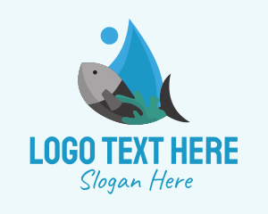 Aquatic Marine Fish Logo