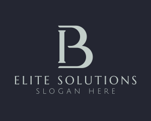 Letter Bi - Minimalist Financial Legal Letter B logo design