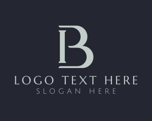 Gray - Minimalist Financial Legal Letter B logo design