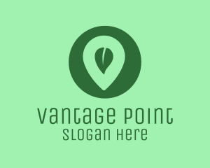 Point - Leaf Location Pin logo design