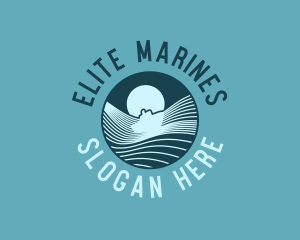 Sea Marine Boat  logo design