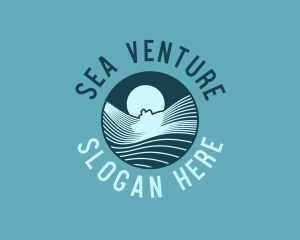 Sea Marine Boat  logo design