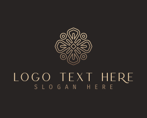 Interior Design - Elegant Flower Mandala logo design