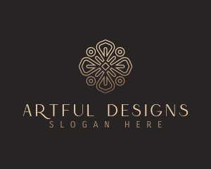 Elegant Flower Mandala logo design