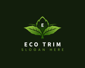 Leaf Landscaping Lawn logo design