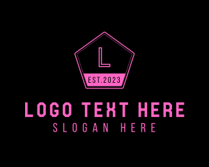 Pink Hexagon - Pink Las Vegas logo design