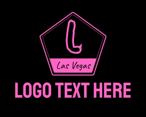 Bachelorette - Pink Las Vegas logo design