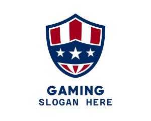 Campaign - Three Star Patriotic Shield logo design