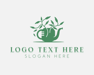 Gardening - Landscaper Watering Can logo design