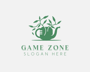 Landscaper Watering Can Logo