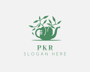 Landscaper Watering Can Logo