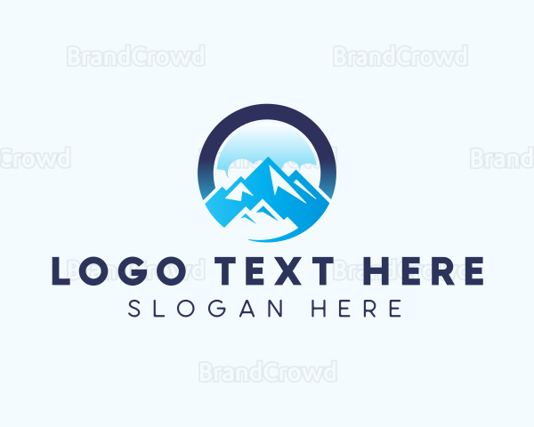 Mountain Peak Glacier Logo