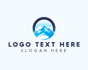 Outdoor - Mountain Peak Glacier logo design