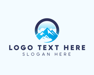 Vacation - Mountain Peak Glacier logo design