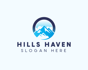 Mountain Peak Glacier logo design