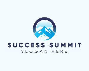 Mountain Peak Glacier logo design