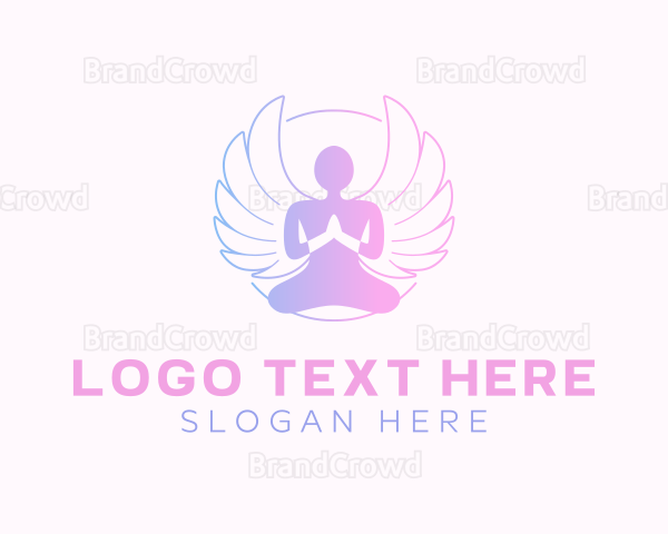 Angel Wings Yoga Logo