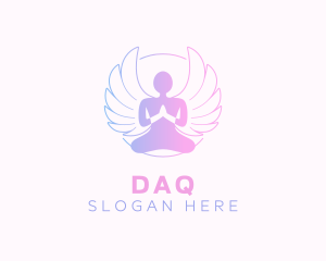 Therapy - Angel Wings Yoga logo design